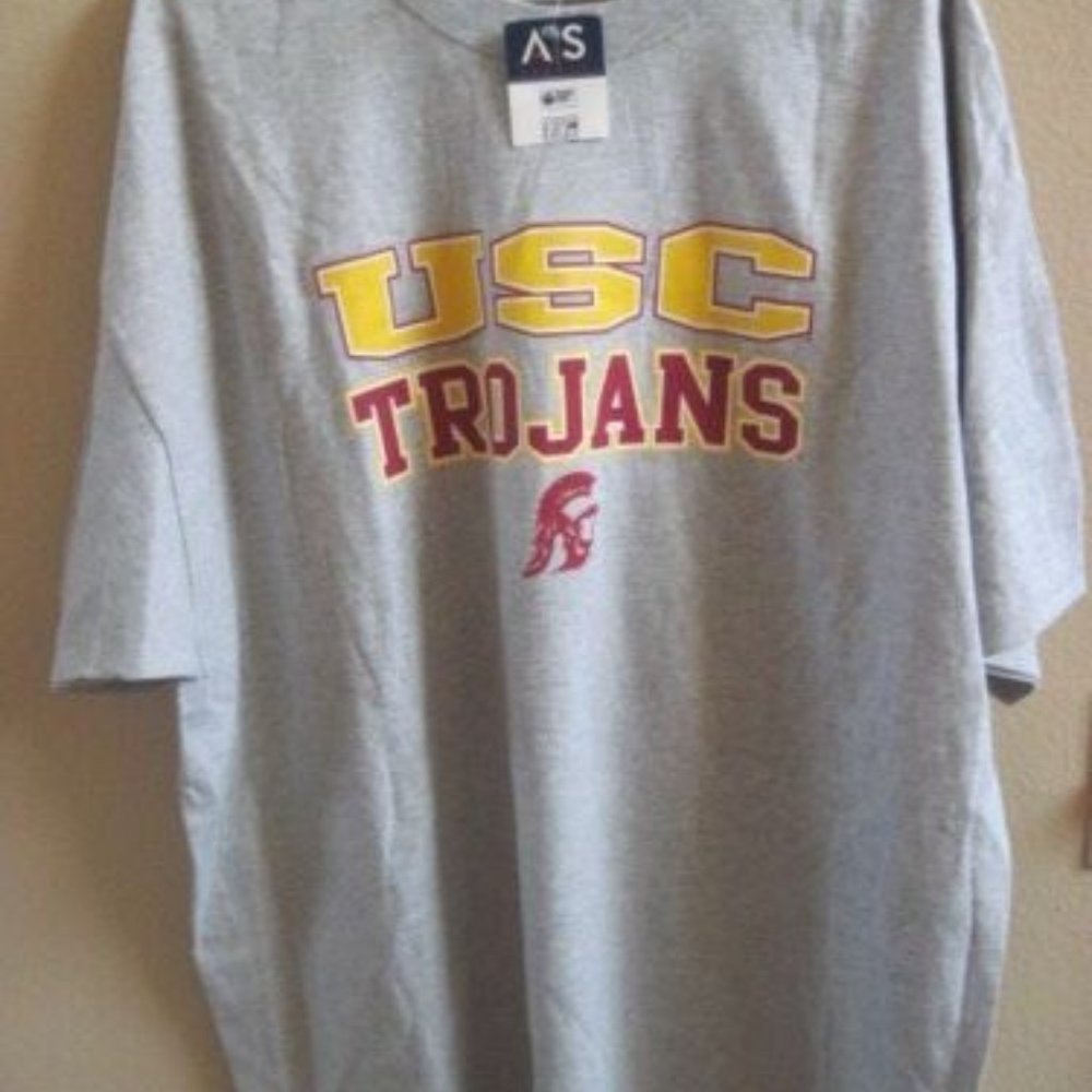 USC TROJANS  MEN'S SIZE 2XL (50-52) 2XG CREW NECK T-SHIRT NEW WITH TAGS